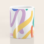 Colorful paint brush stroke art texture Coffee Mug Gallery Image 4