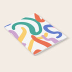 Colorful paint brush stroke art texture Notebook Gallery Image 2