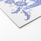 Swedish Dala Horse Blue Welcome Mat Gallery Image 2