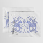 Swedish Dala Horse Blue Placemat Gallery Image 1
