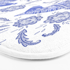 Swedish Dala Horse Blue Bath Mat Gallery Image 3