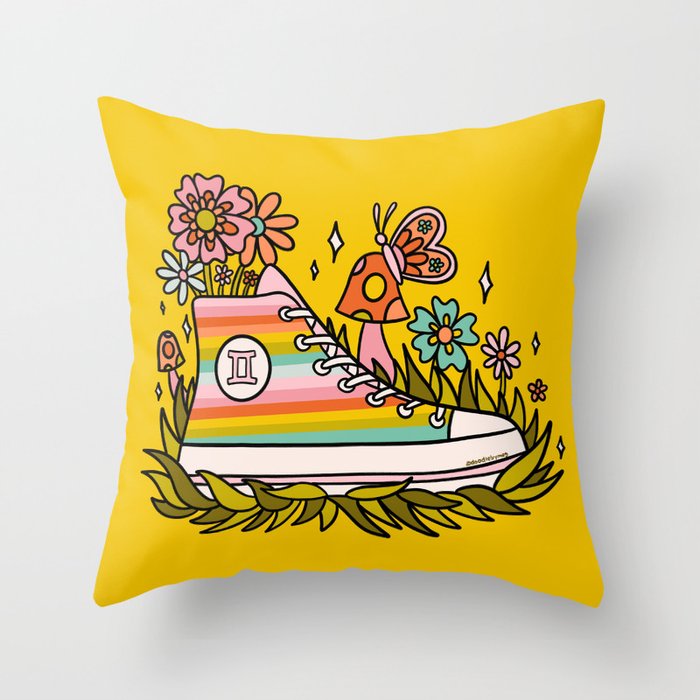 Gemini Sneaker Throw Pillow Gallery Image 6