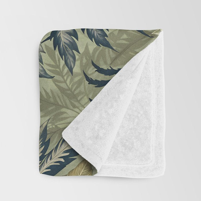 Botanical Tropics of Eden Throw Blanket Gallery Image 3