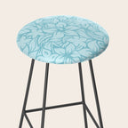 Moloaa Bay Hawaiian Hibiscus Aloha Shirt Print Stool Gallery Image 2