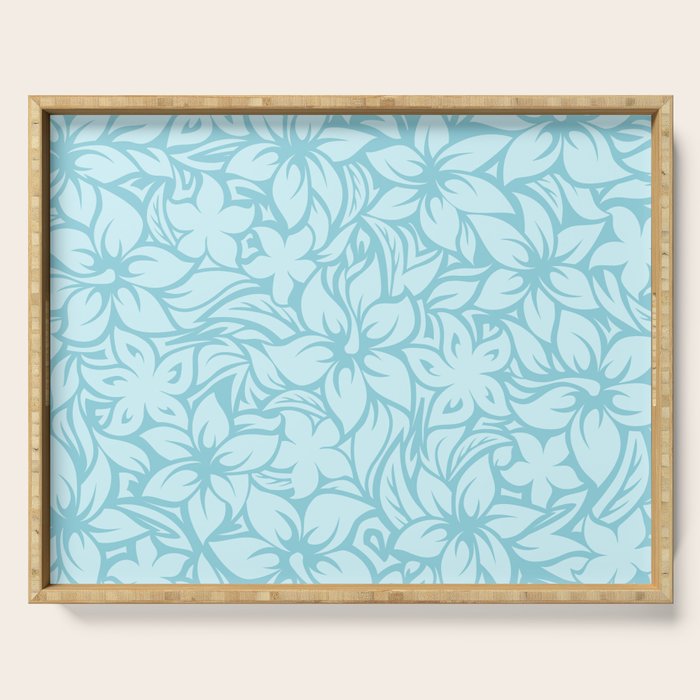 Moloaa Bay Hawaiian Hibiscus Aloha Shirt Print Serving Tray Gallery Image 1