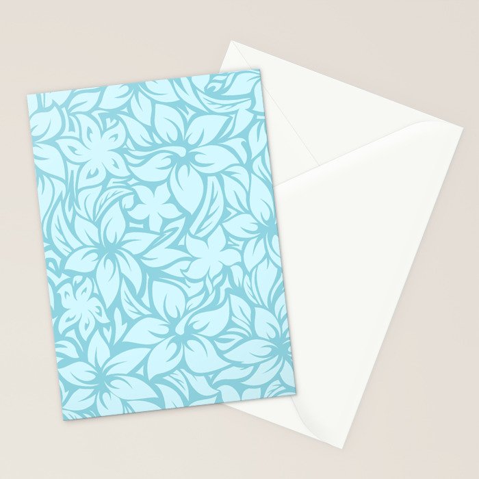 Moloaa Bay Hawaiian Hibiscus Aloha Shirt Print Stationery Card Gallery Image 2