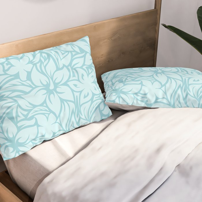 Moloaa Bay Hawaiian Hibiscus Aloha Shirt Print Pillow Sham Gallery Image 2