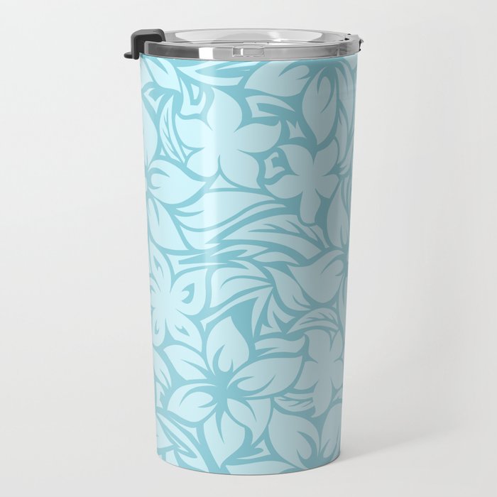 Moloaa Bay Hawaiian Hibiscus Aloha Shirt Print Travel Mug Gallery Image 3