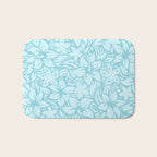 Moloaa Bay Hawaiian Hibiscus Aloha Shirt Print Bath Mat Gallery Image 1