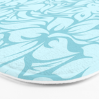 Moloaa Bay Hawaiian Hibiscus Aloha Shirt Print Bath Mat Gallery Image 3