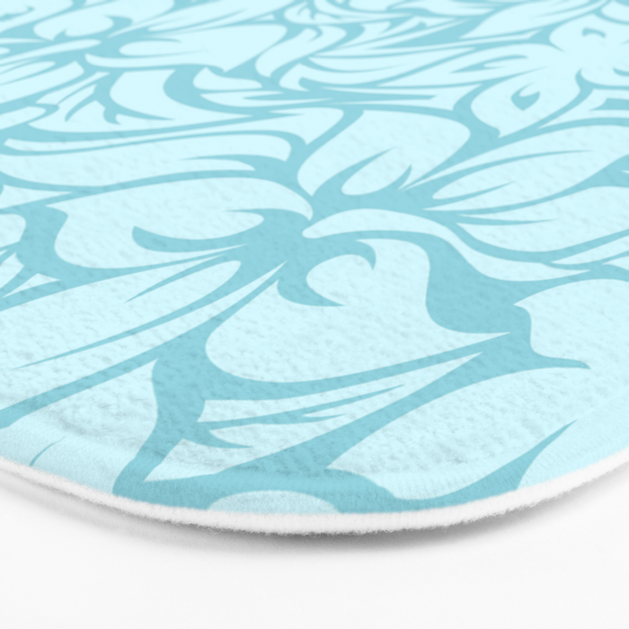 Moloaa Bay Hawaiian Hibiscus Aloha Shirt Print Bath Mat Gallery Image 3