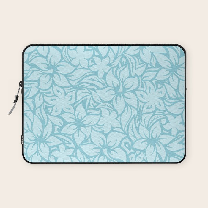 Moloaa Bay Hawaiian Hibiscus Aloha Shirt Print Laptop Sleeve Gallery Image 1