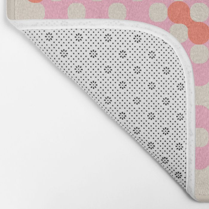 Circles: PATTERN 01 | The Peach Edition Bath Mat Gallery Image 2