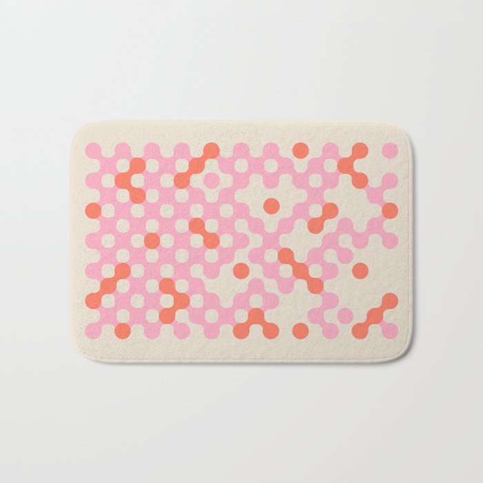 Circles: PATTERN 01 | The Peach Edition Bath Mat Gallery Image 1