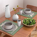 Half Circle 3 - Green Texture Placemat Gallery Image 2