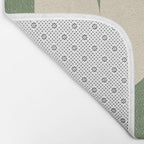 Half Circle 3 - Green Texture Bath Mat Gallery Image 2