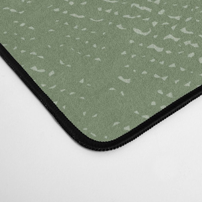 Half Circle 3 - Green Texture Desk Mat Gallery Image 4