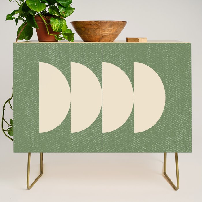 Half Circle 3 - Green Texture Credenza Gallery Image 1