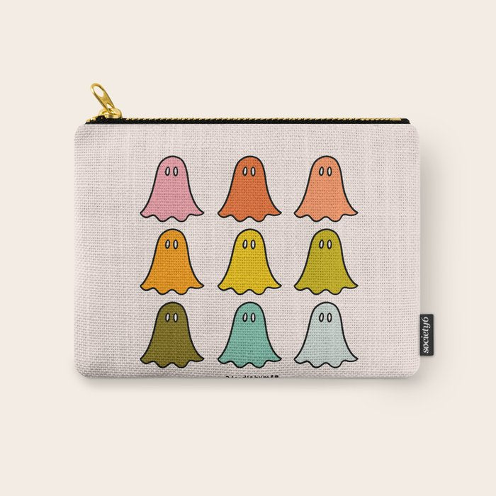 Rainbow Ghosts Carry All Pouch Gallery Image 1
