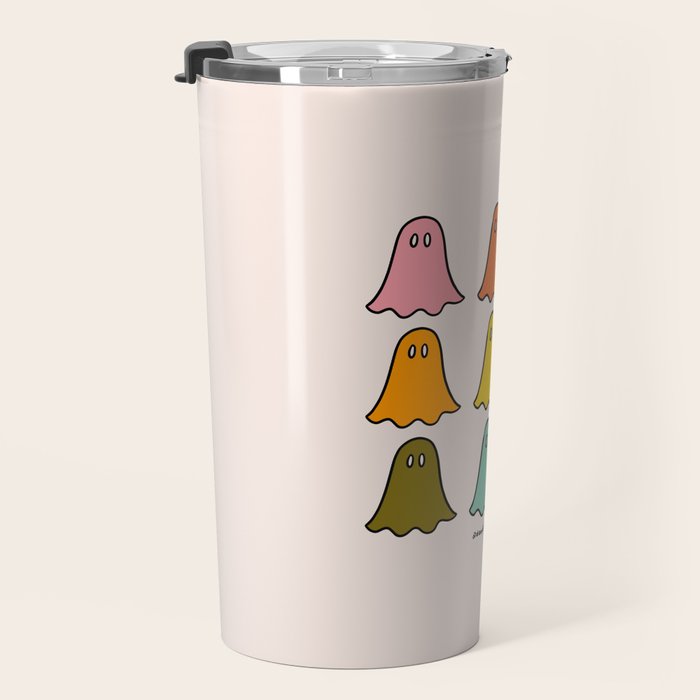 Rainbow Ghosts Travel Mug Gallery Image 3