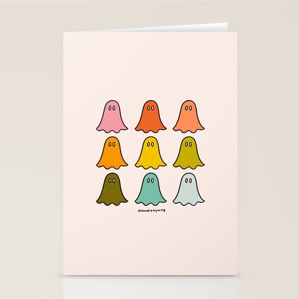 Rainbow Ghosts Stationery Card Gallery Image 2