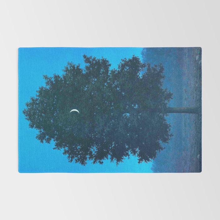 Rene Magritte - Le Seize Septembre - 1956 Moon Through Tree Surrealism Rug Gallery Image 2
