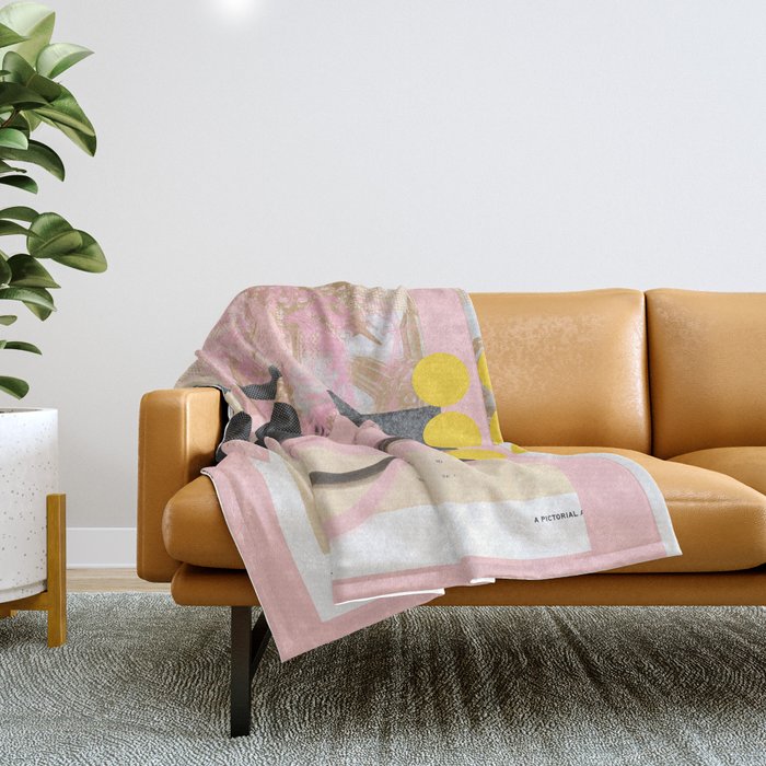 abstract daydream snake mix deep stage Throw Blanket Gallery Image 1