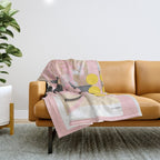 abstract daydream snake mix deep stage Throw Blanket Gallery Image 1