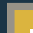 Half Frame Minimalist Pattern in Deep Mustard Yellow, Navy Blue, Gray, and White Coffee Mug Gallery Image 2