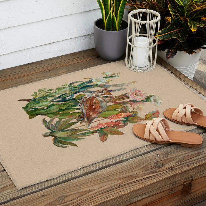 Desert Owl Outdoor Rug Gallery Image 2
