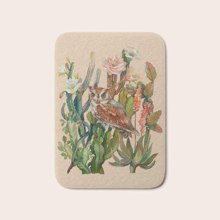 Desert Owl Bath Mat Gallery Image 1