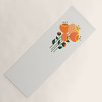 Orange Garden Flowers Yoga Mat Gallery Image 1