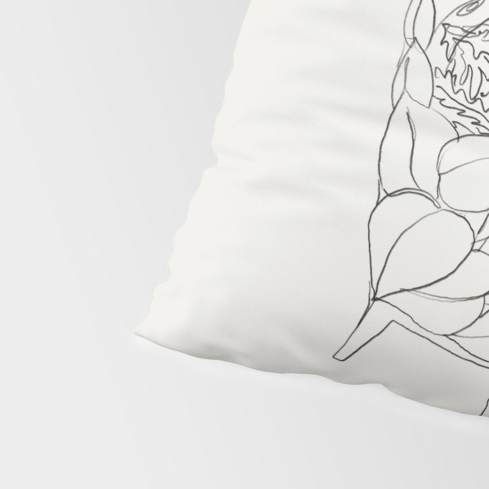 Cat and Plant 19 Pillow Sham Gallery Image 4