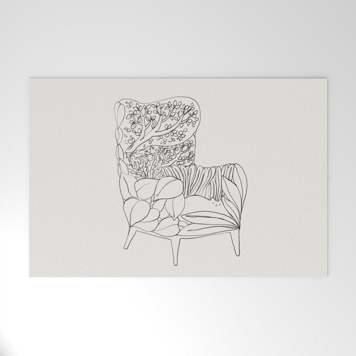 Cat and Plant 19 Welcome Mat Gallery Image 1