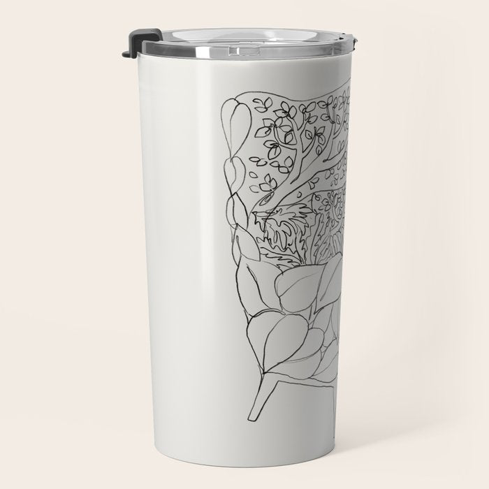 Cat and Plant 19 Travel Mug Gallery Image 3