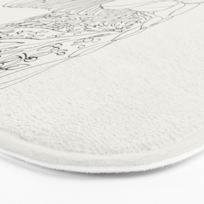 Cat and Plant 19 Bath Mat Gallery Image 3