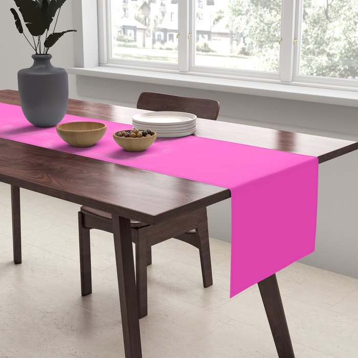 Solid magenta colour  Table Runner Gallery Image 2