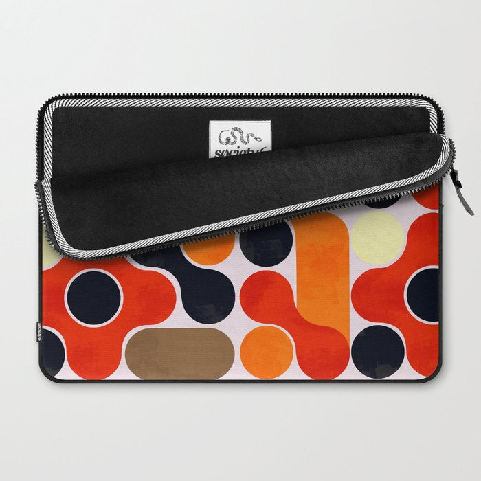 Mid-century geometry no4 Laptop Sleeve Gallery Image 2
