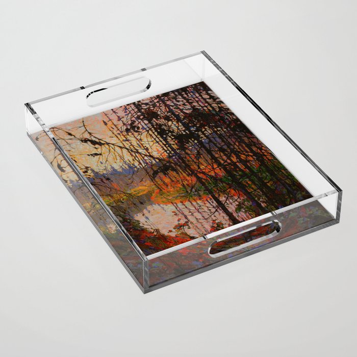 Tom Thomson Northern River 1915 Canadian Landscape Artist Acrylic Tray Gallery Image 1