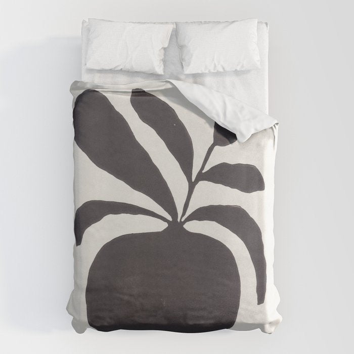 Linocut Silhouette #1 Duvet Cover Gallery Image 6