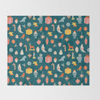 Christmas vintage toys Throw Blanket Gallery Image 2