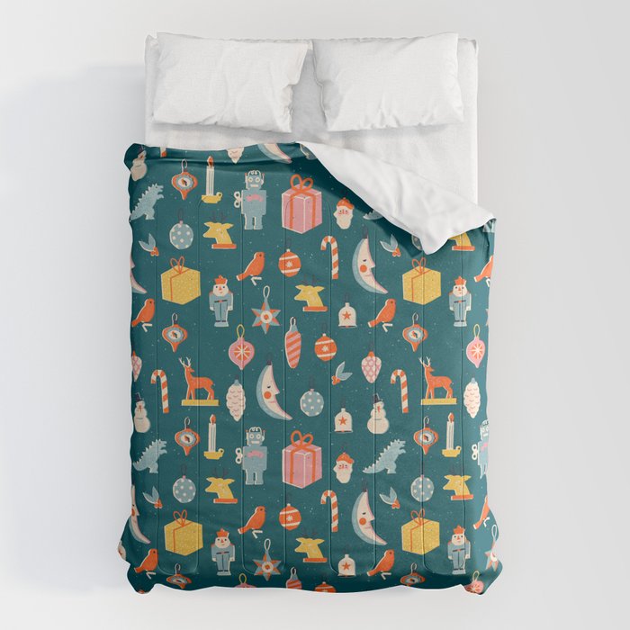 Christmas vintage toys Comforter Gallery Image 1