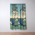 Utagawa Hiroshige - Inaba Province, Karo Koyama - Vintage Japanese Woodblock Print, 1853 Window Curtain Gallery Image 3