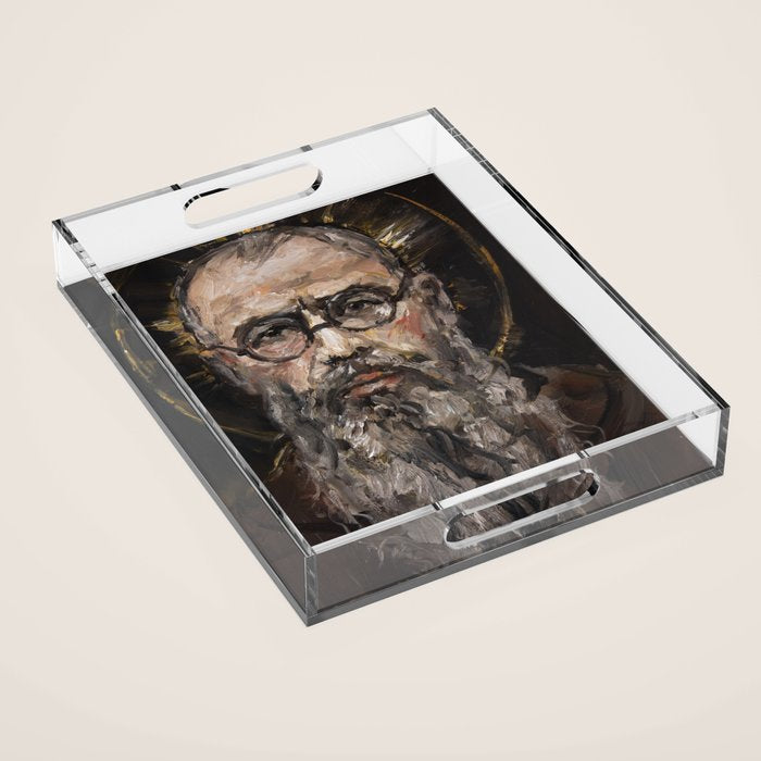 Maximilian Kolbe Acrylic Tray Gallery Image 1
