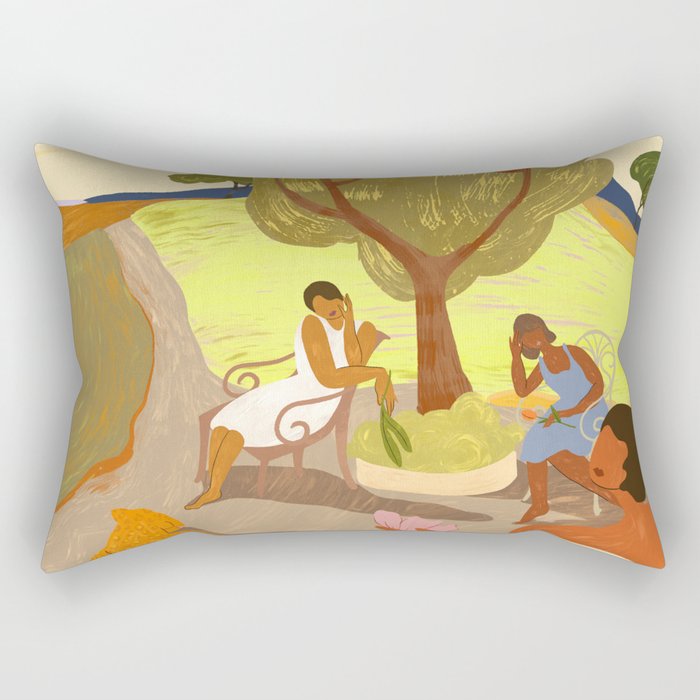Gossip Session Rectangular Pillow Gallery Image 1