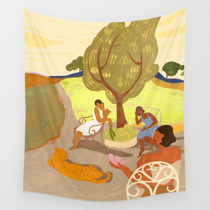 Gossip Session Wall Tapestry Gallery Image 1