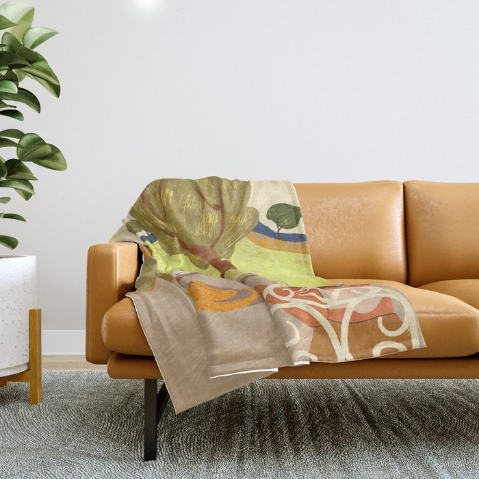 Gossip Session Throw Blanket Gallery Image 1