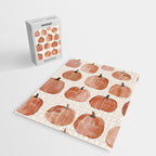 Boho Autumn Cute Pumpkins Cozy Fall Watercolor Illustration Jigsaw Puzzle Gallery Image 2