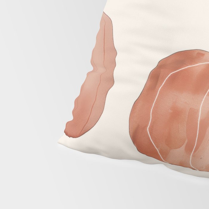 Boho Autumn Cute Pumpkins Cozy Fall Watercolor Illustration Pillow Sham Gallery Image 4