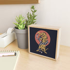 Classic Tattoo Snake vs Tiger Mini Art Print Gallery Image 2
